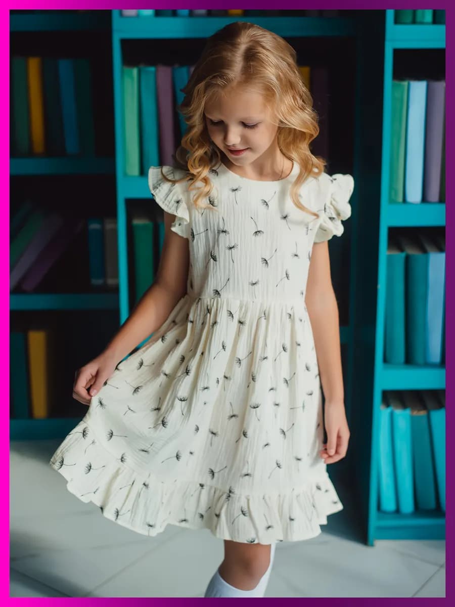 Платье в садик повседневное хопок муслин