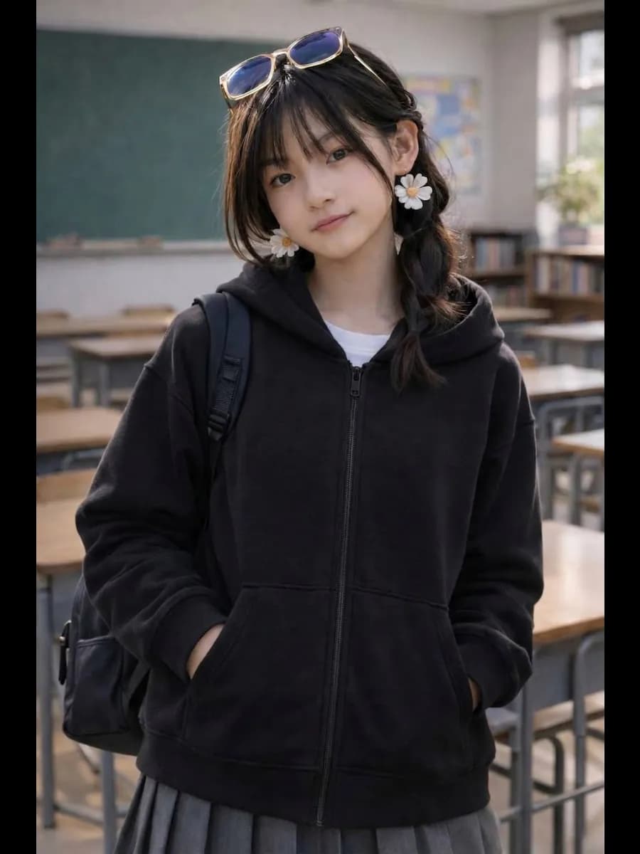 Зип худи с начесом на молнии