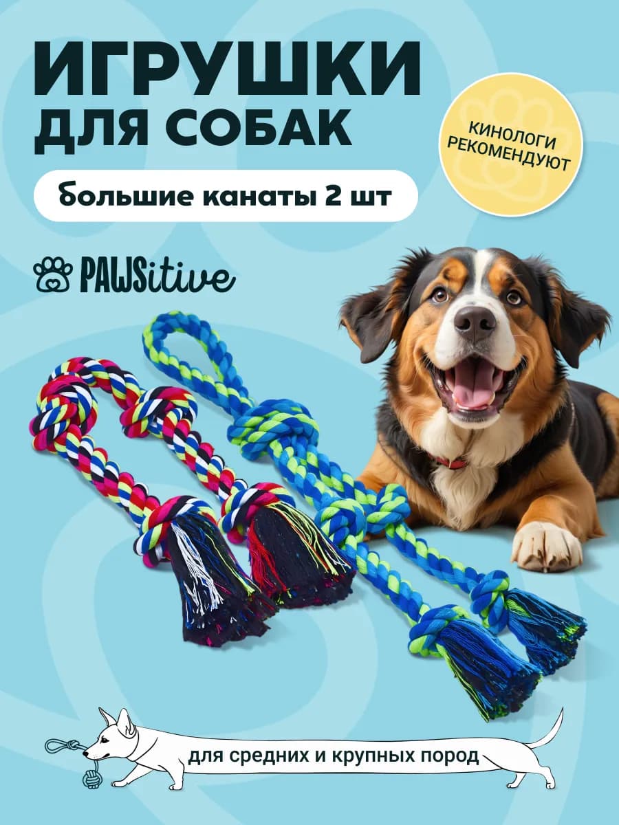 Игрушки для собак и щенков набор 2 штуки