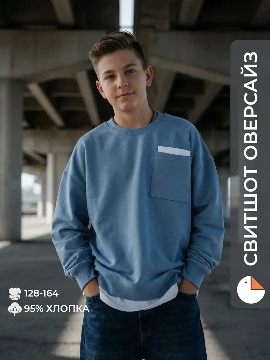 Свитшот для мальчика без начеса