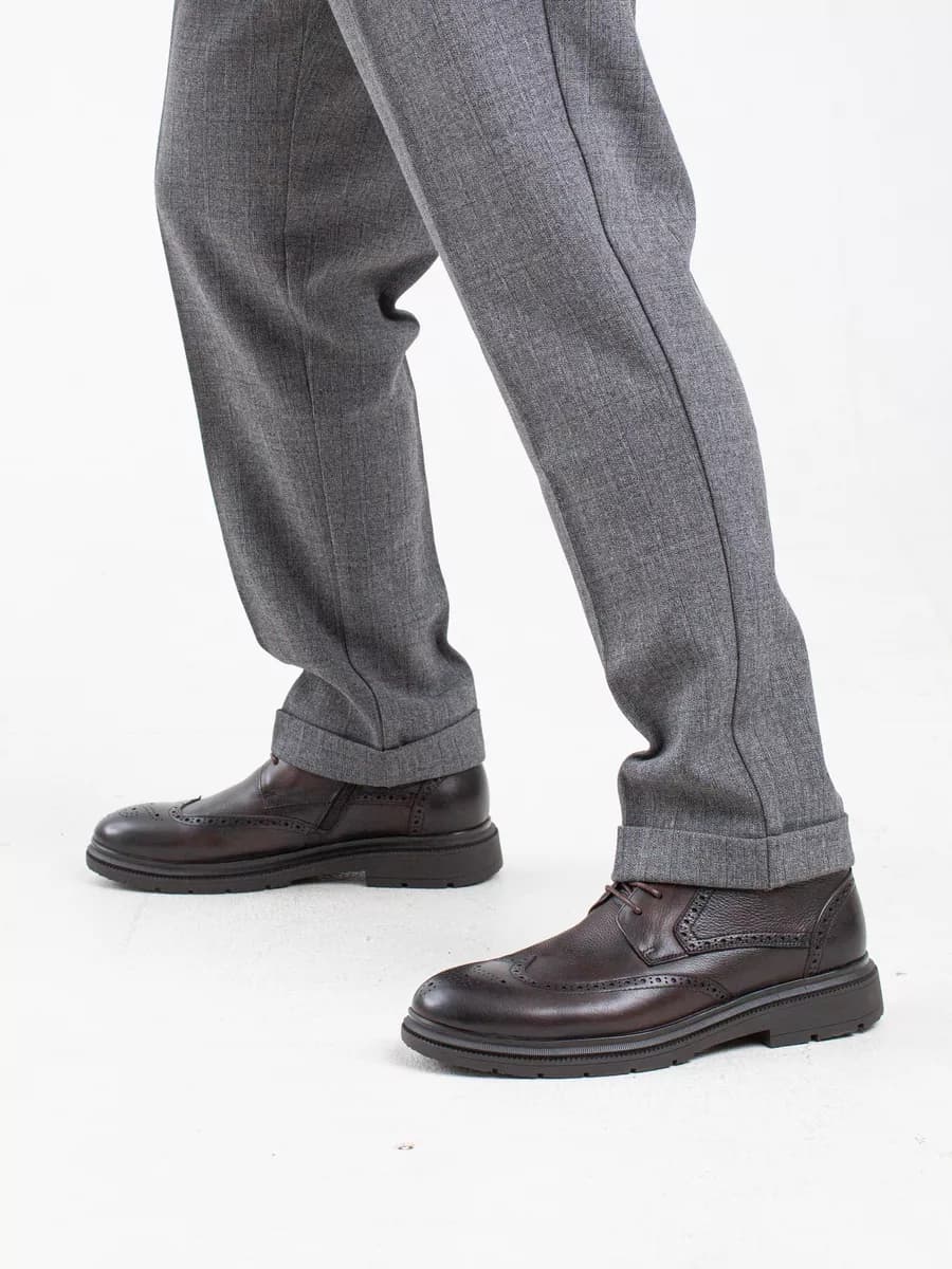 Ботинки зимние кожаные на меху