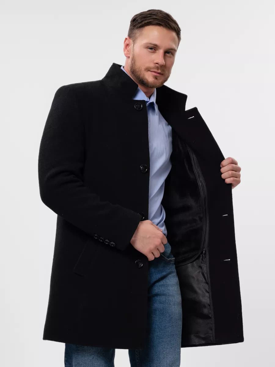 Пальто классическое зимнее утепленное