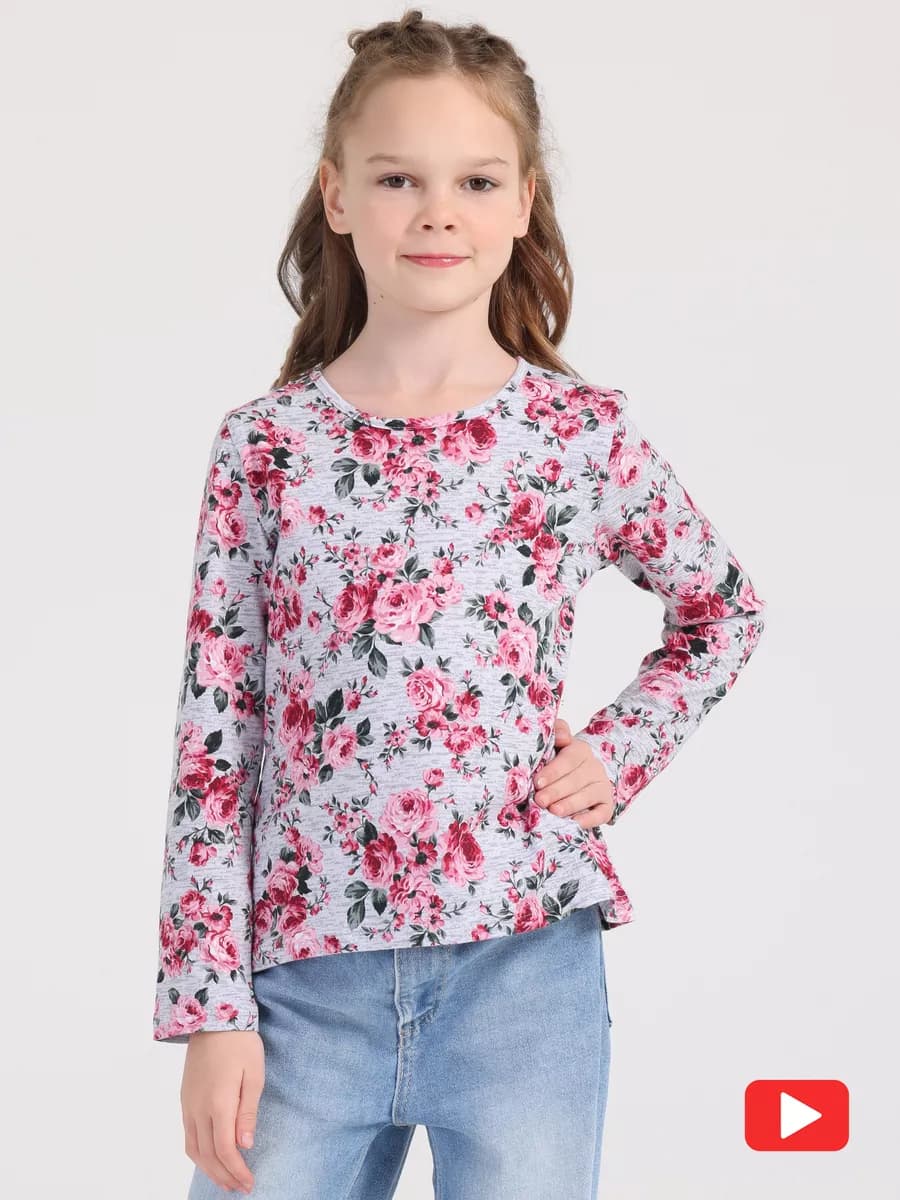 Лонгслив с принтом кофта хлопок 100%