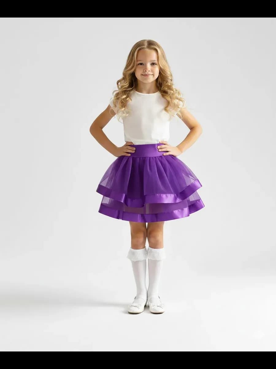 Юбка фатиновая пышная праздничная