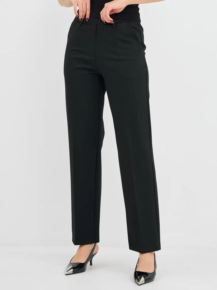 Брюки классические на резинке