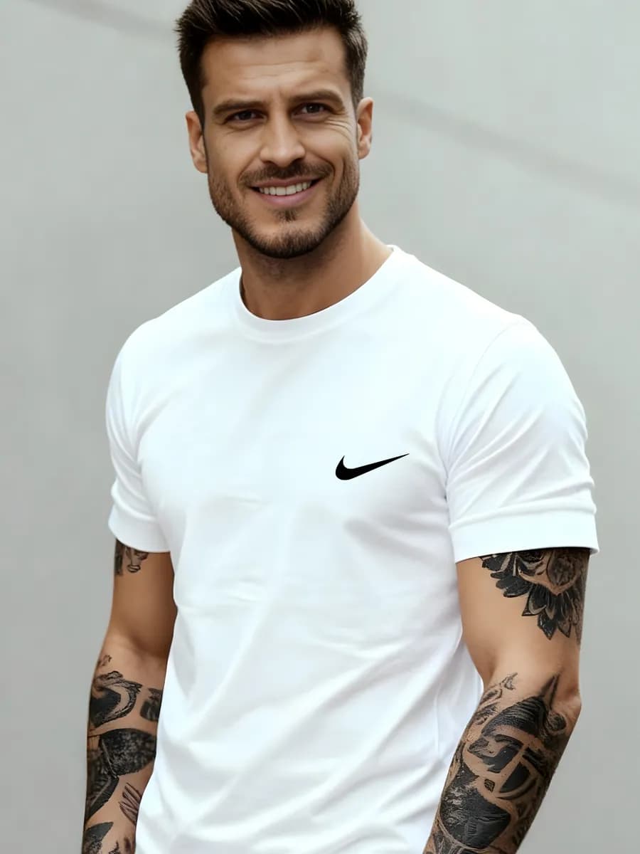 Футболка с принтом хлопок