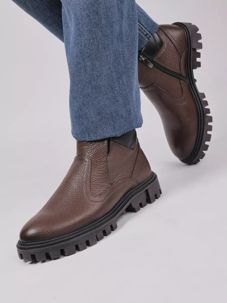 Ботинки зимние из натуральной кожи с мехом