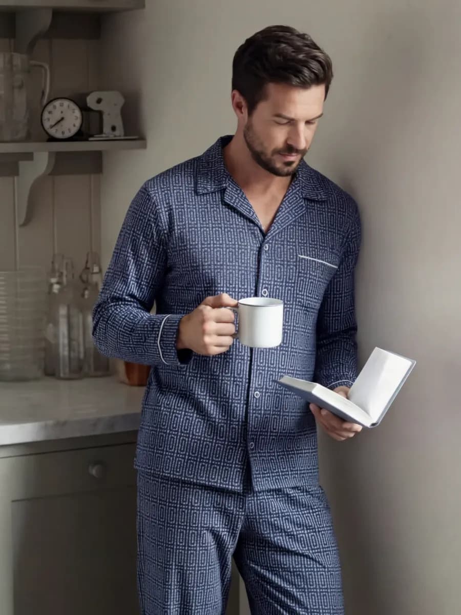 Пижама со штанами и рубашкой с длинным рукавом