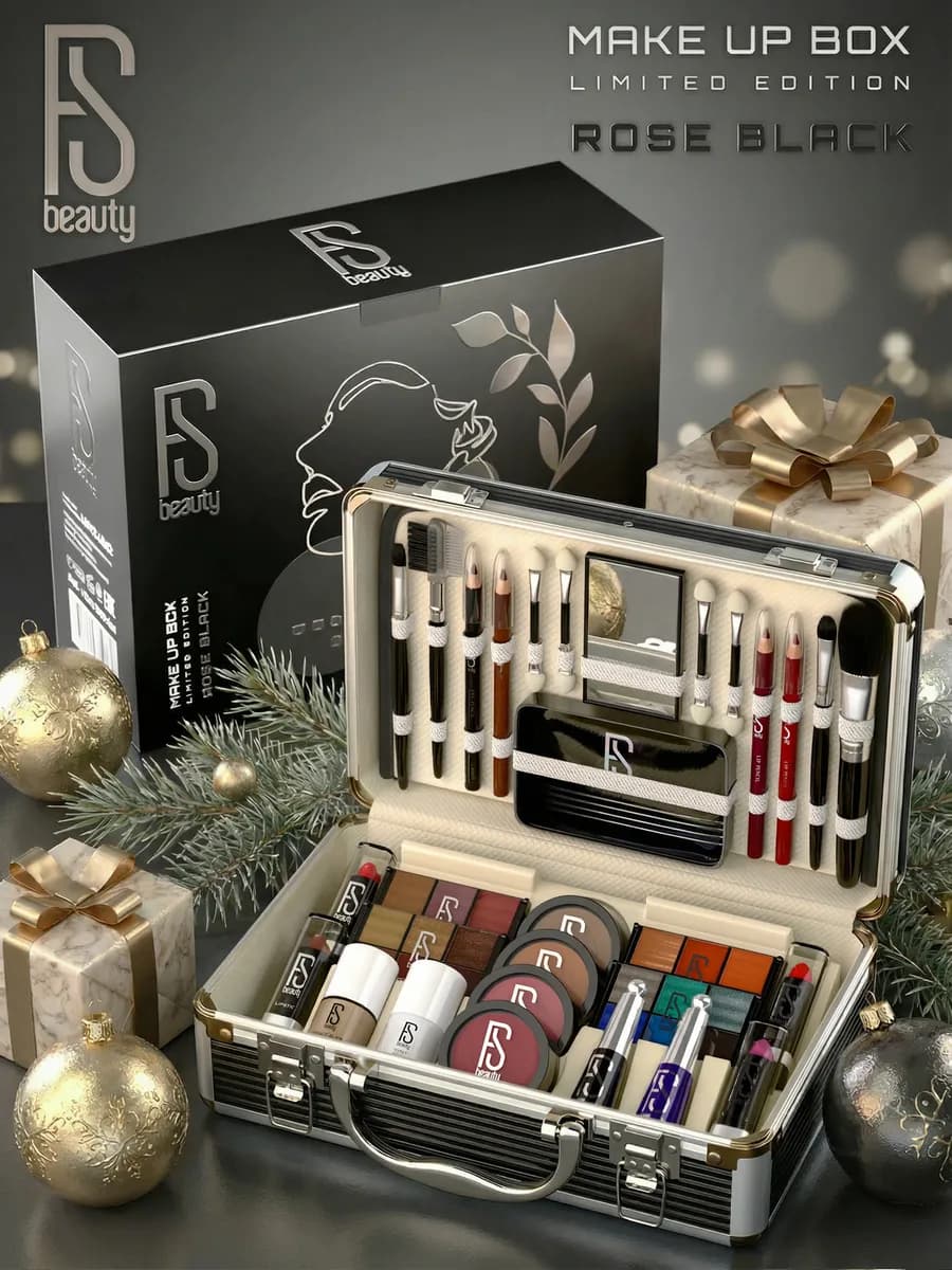 подарочный набор декоративной косметики для макияжа black