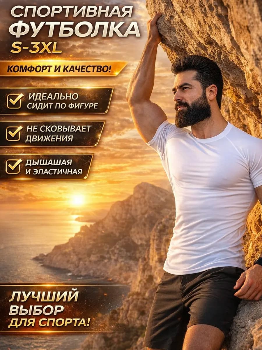 Спортивная футболка компрессионная