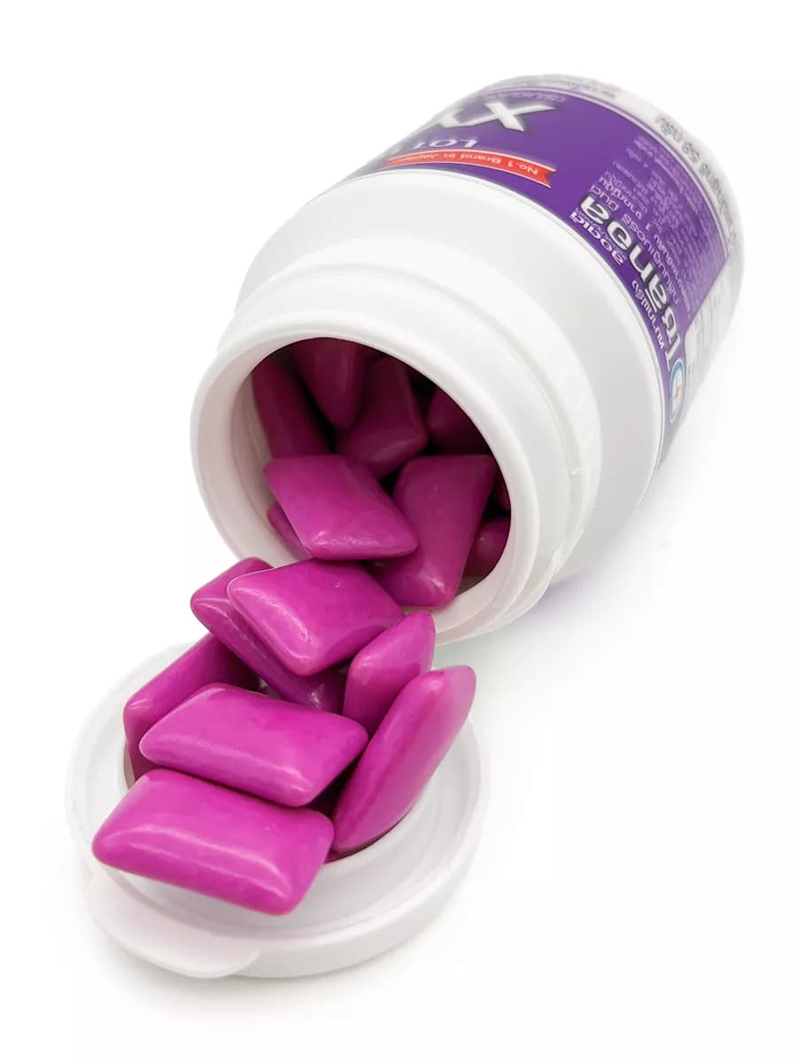 Жвачка с ксилитом без сахара Черника и мята