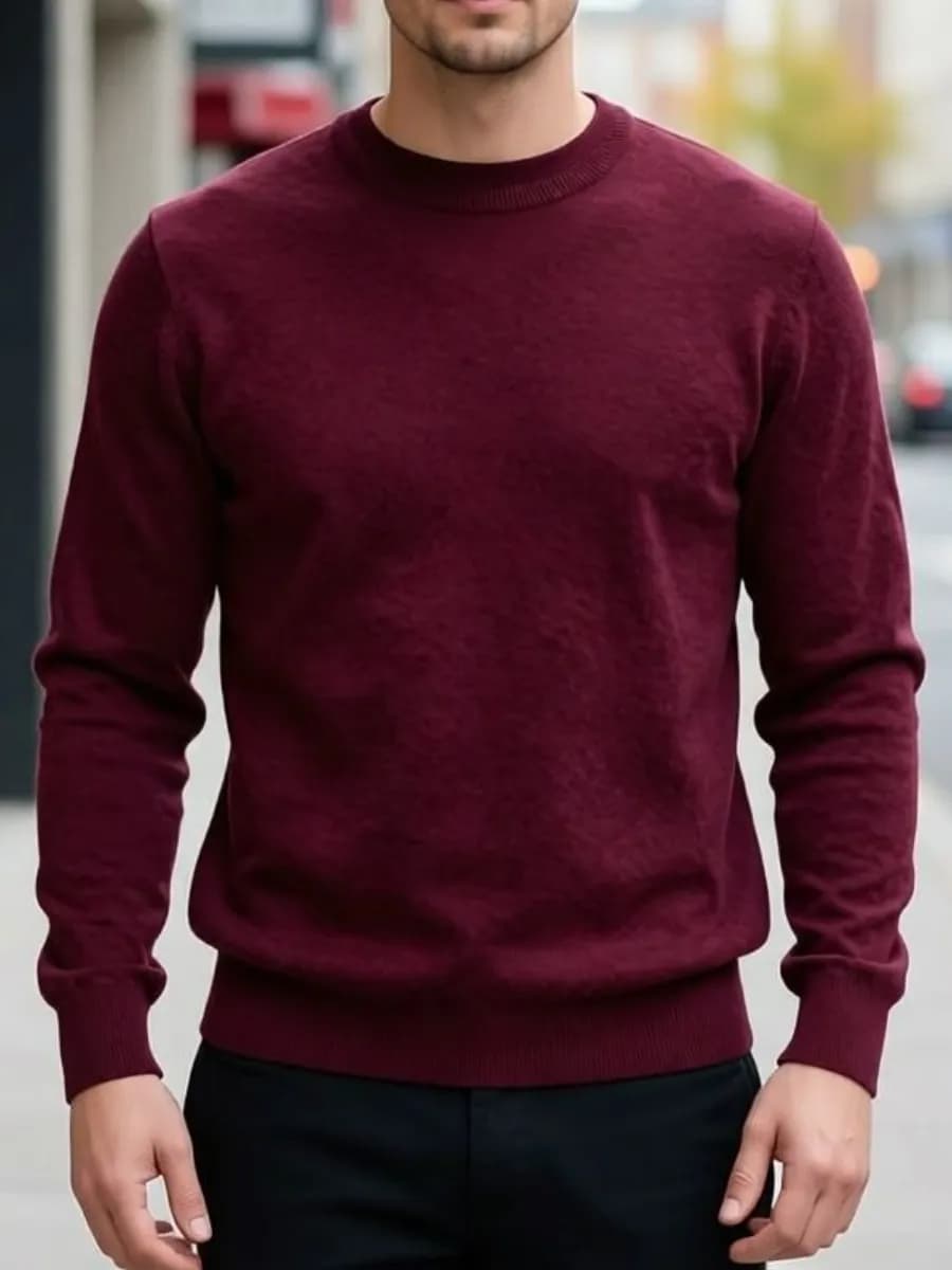 Джемпер, водолазка классическая трикотажная с горлом