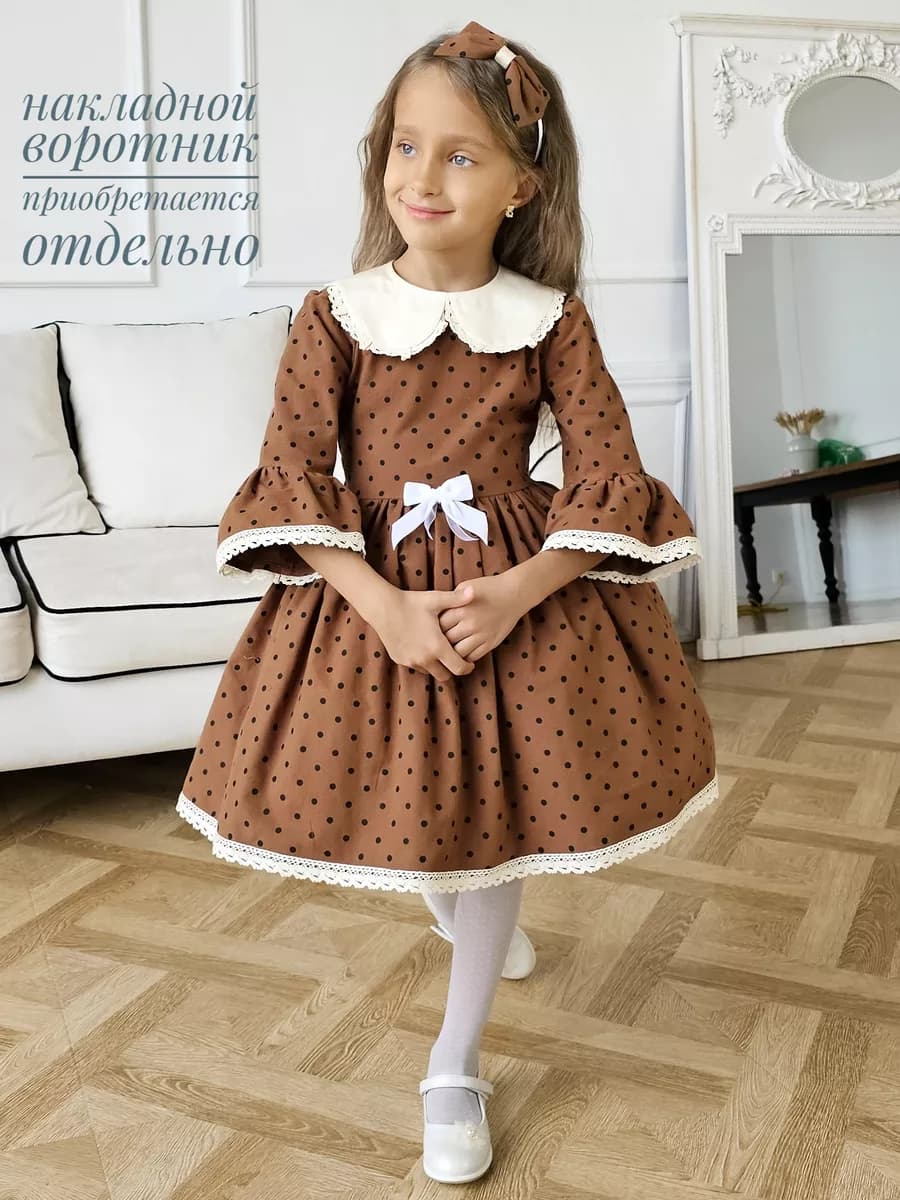 Платье праздничное и повседневное в садик из фланели