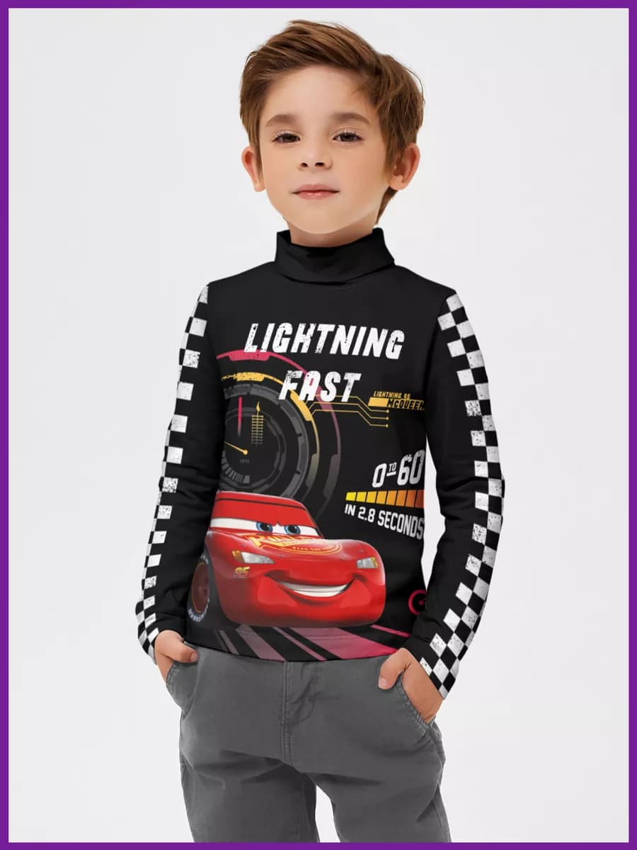 Водолазка с принтом Молния Маккуин