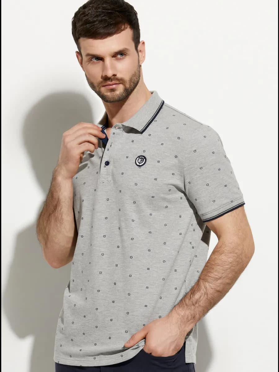 Футболка-поло с коротким рукавом больших размеров