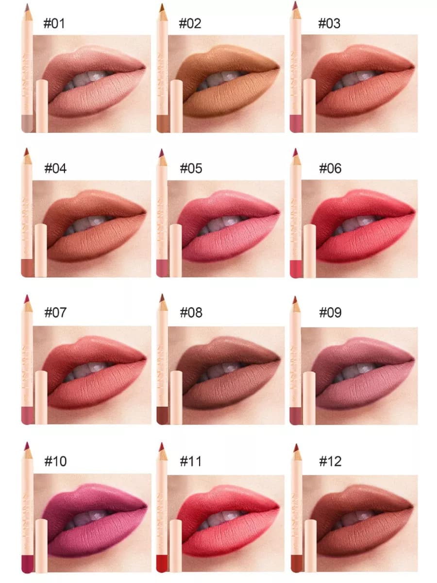 Карандаши для губ набор