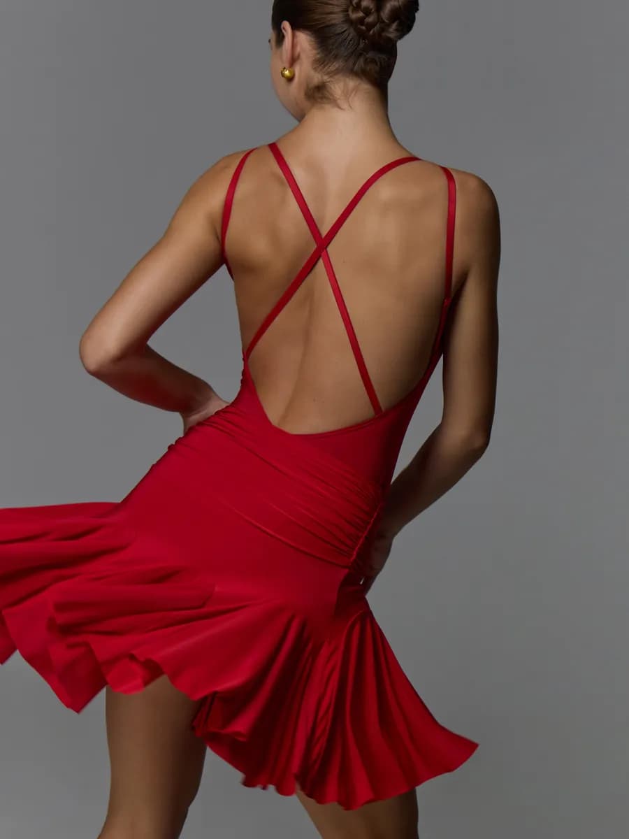 Купальник Ringo Red с открытой спиной и чашками