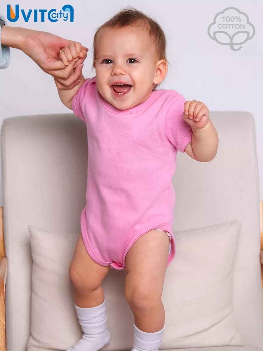 Боди для новорожденных малышей на кнопках лапша