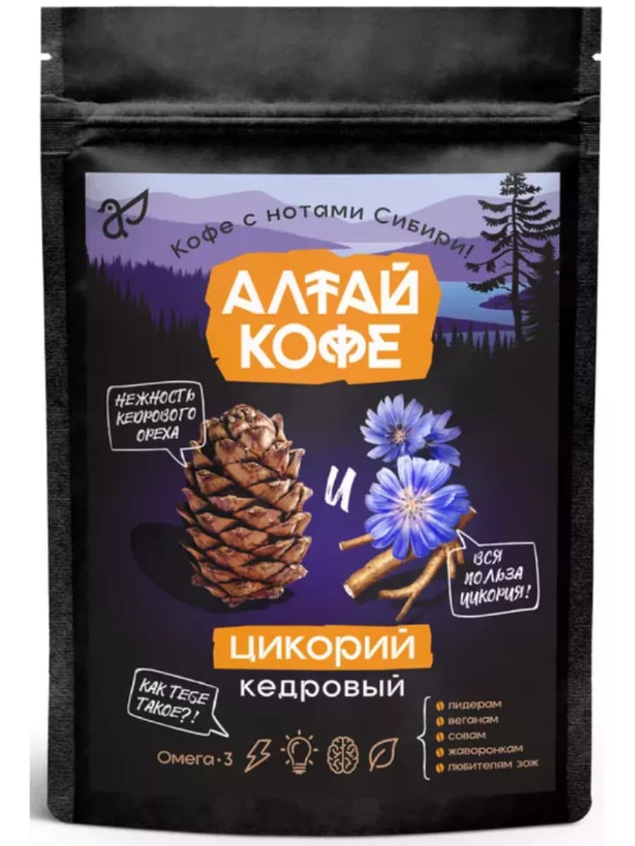 Кофе Алтай Цикорий кедровый Алтай-Селигор, 120г