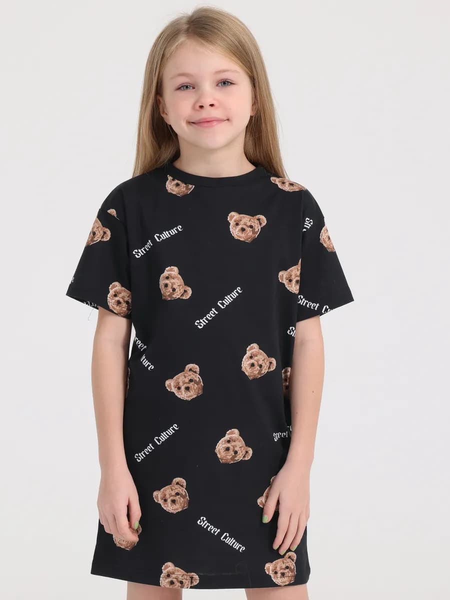 Платье - футболка в садик туника детская