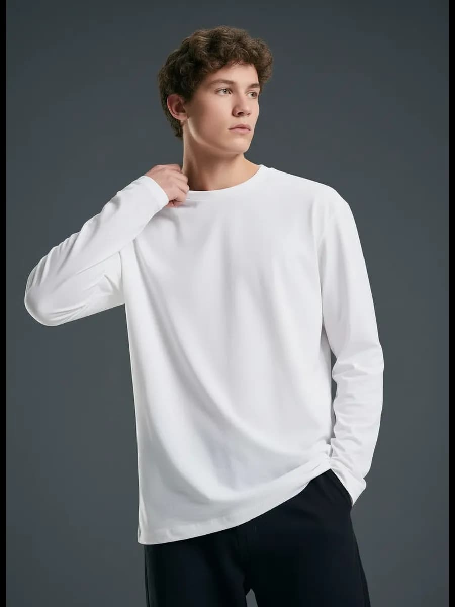 лонгслив оверсайз хлопок