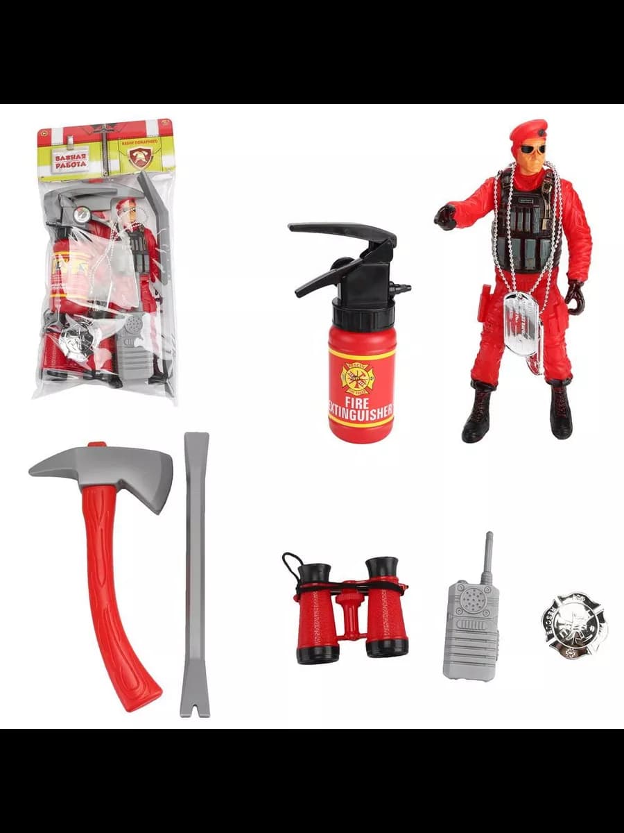 Игровой набор Важная работа Пожарный с аксессуарами