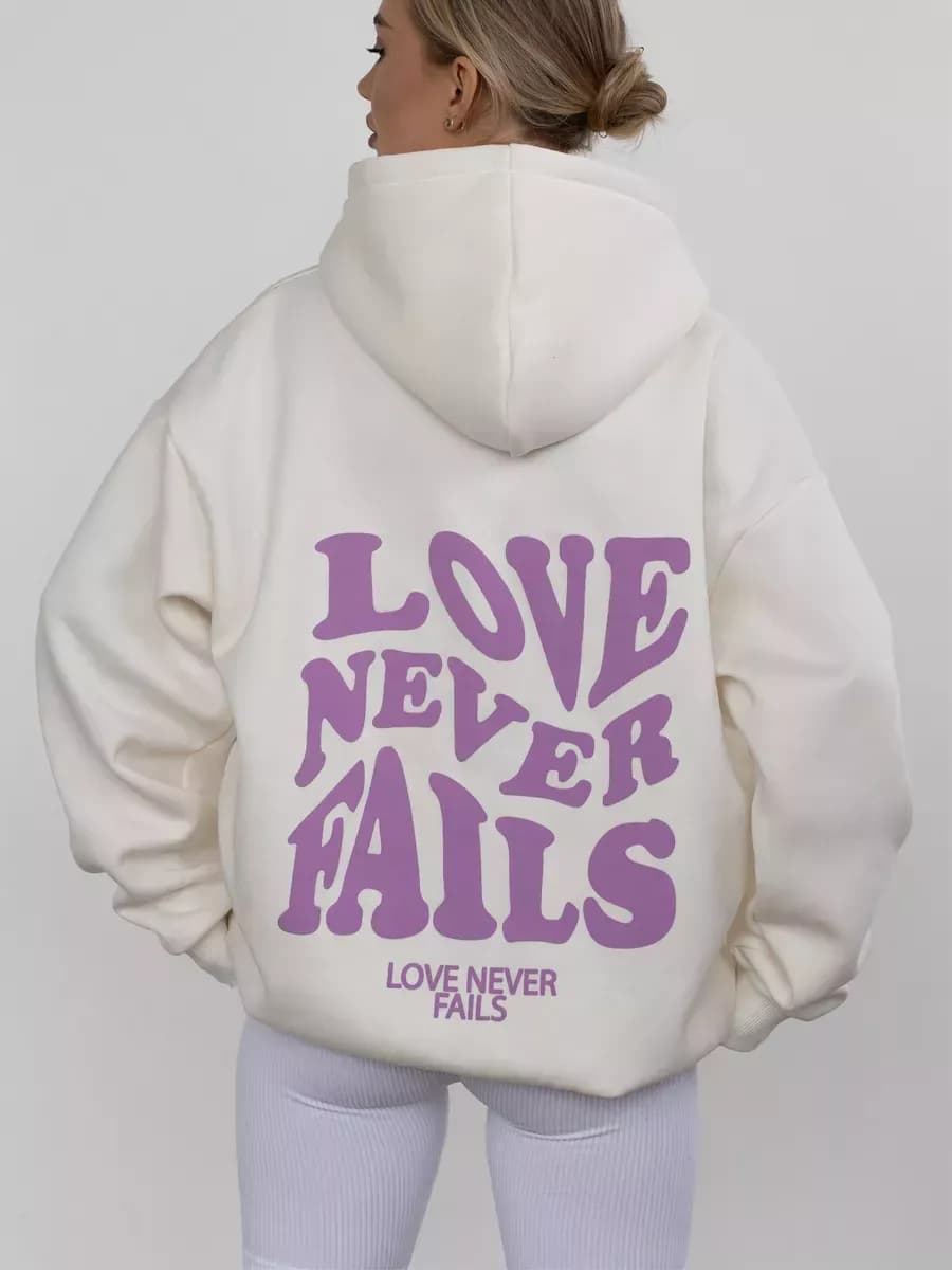 Худи оверсайз теплое с начесом и принтом на спине y2k