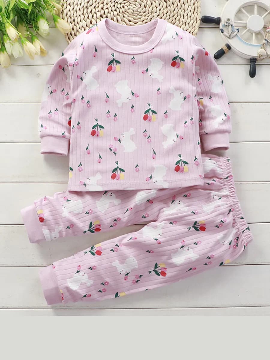 Пижама детская со штанами и длинным рукавом