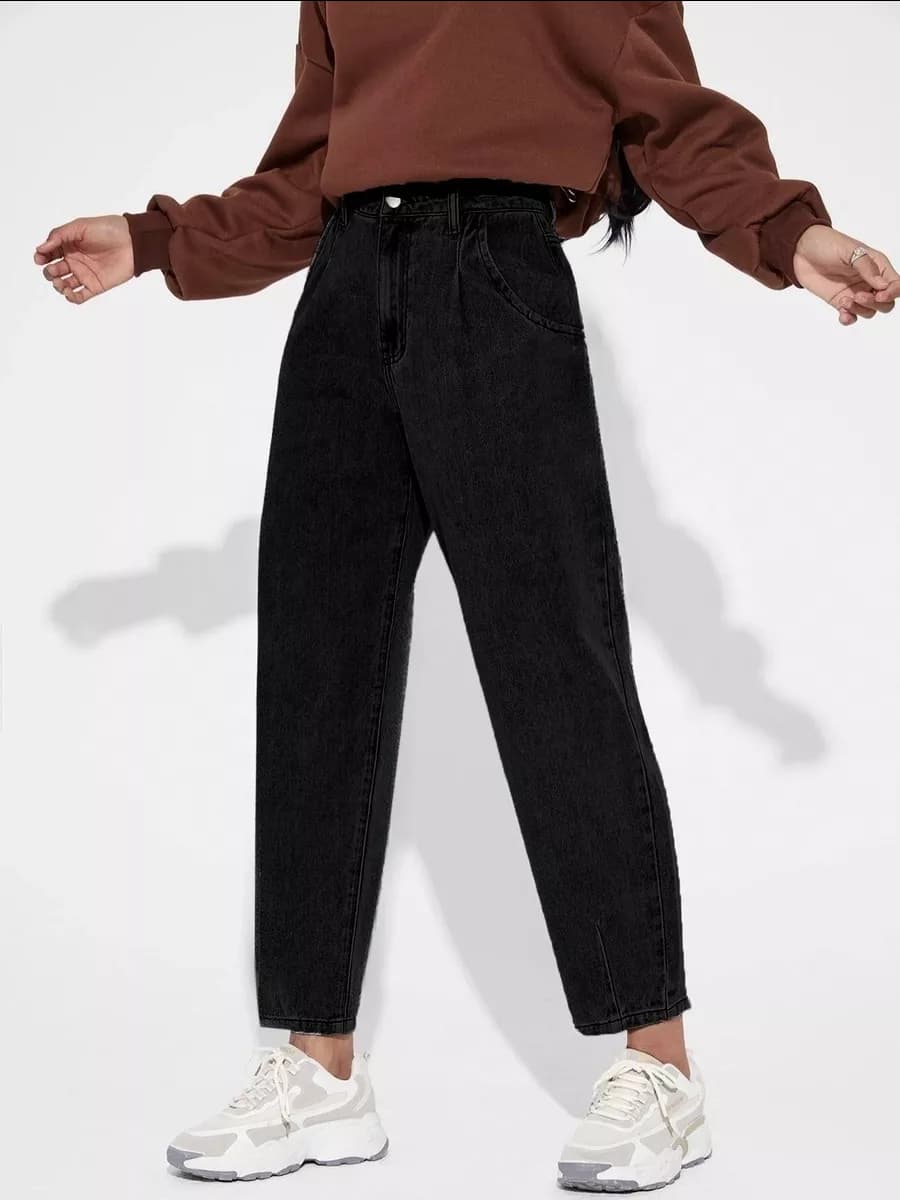 Джинсы с высокой посадкой