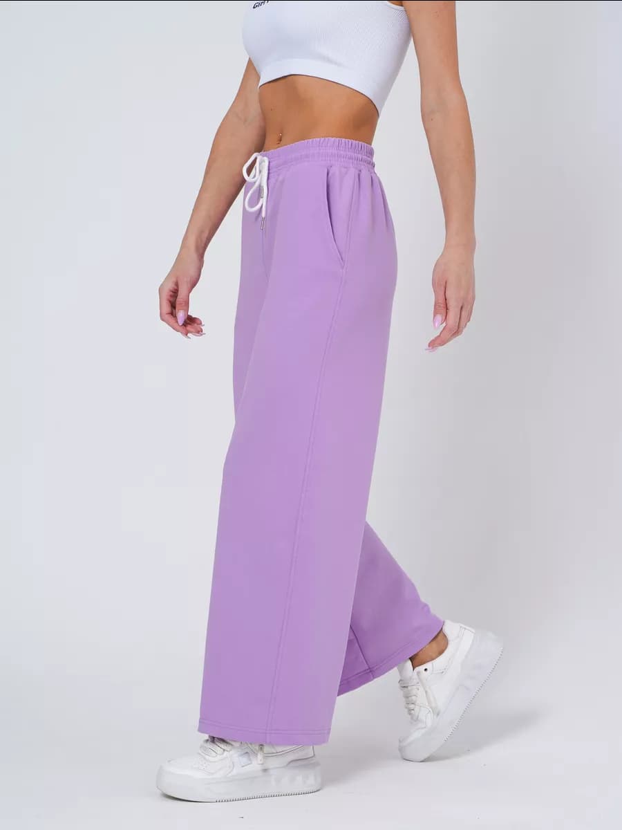 Брюки спортивные широкие штаны палаццо