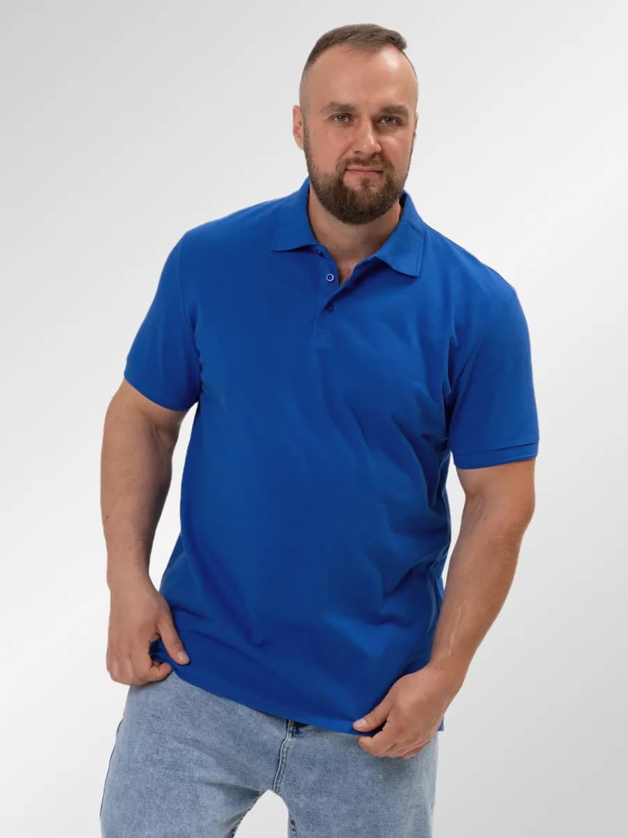 Футболка поло больших размеров с коротким рукавом