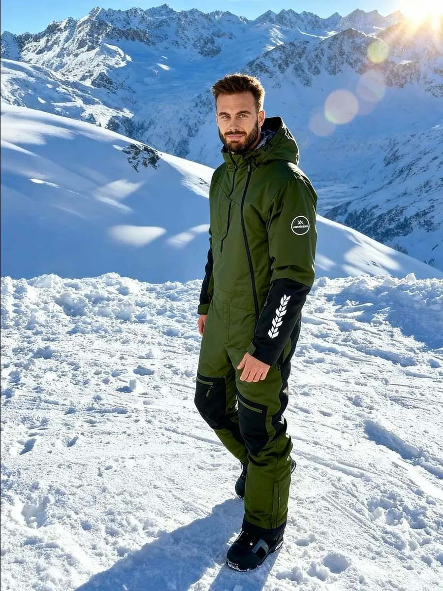 Горнолыжный зимний комбинезон