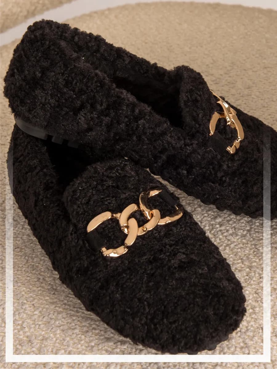 Лоферы мокасины женские меховые