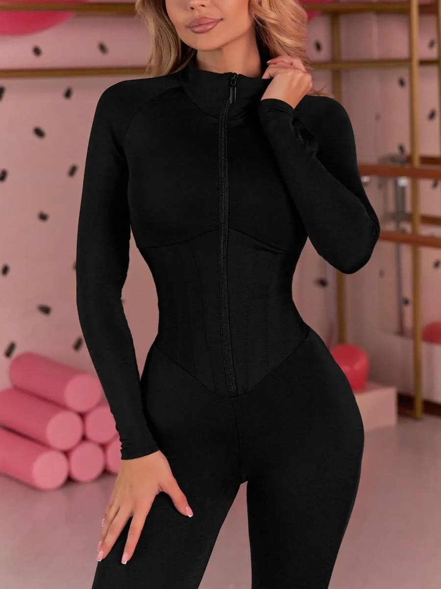 Спортивный комбинезон для фитнеса с корсетом