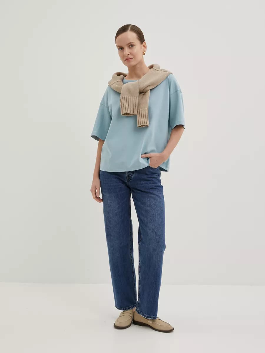 Футболка оверсайз с коротким рукавом