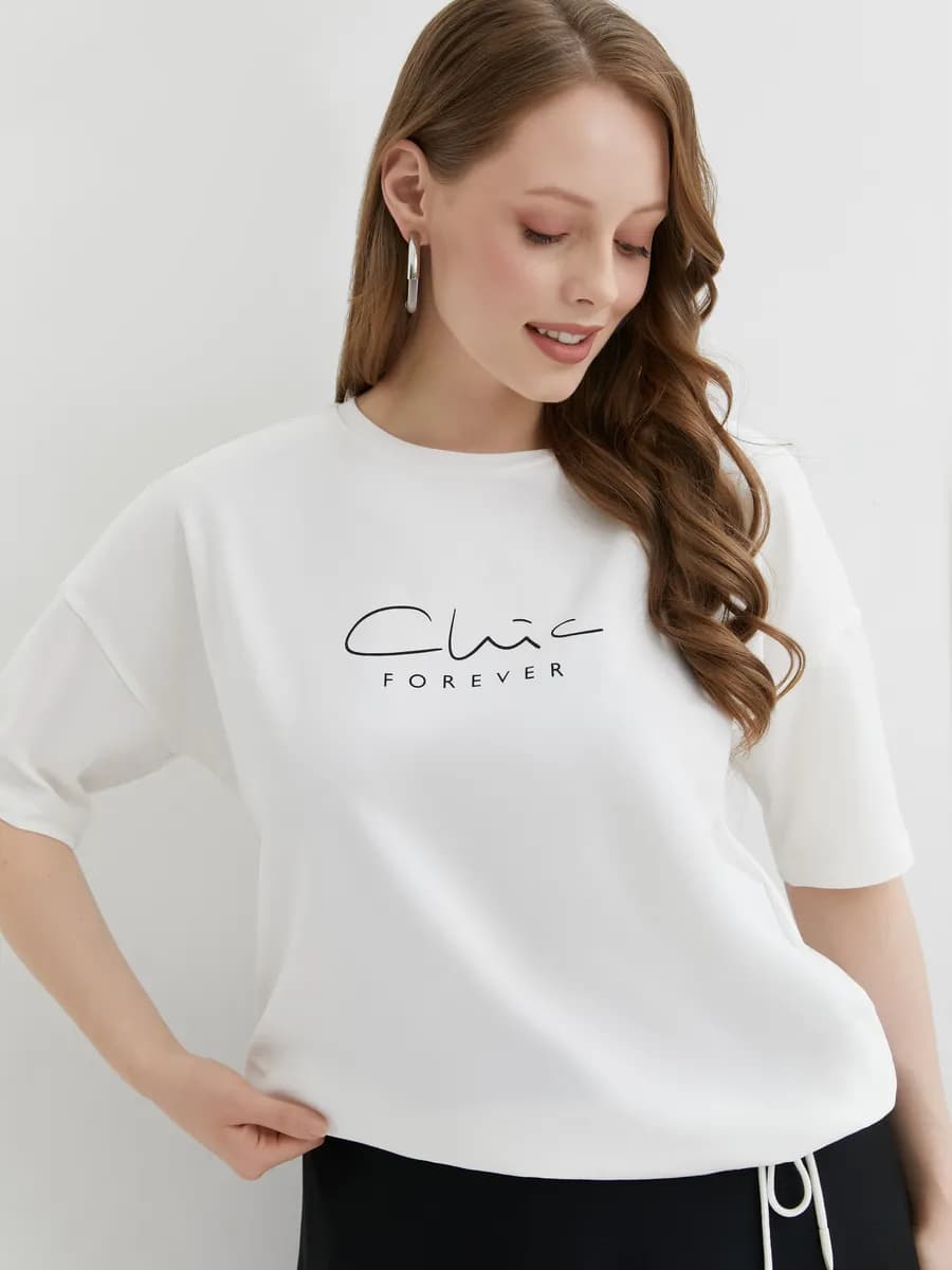 Футболка женская базовая на завязках