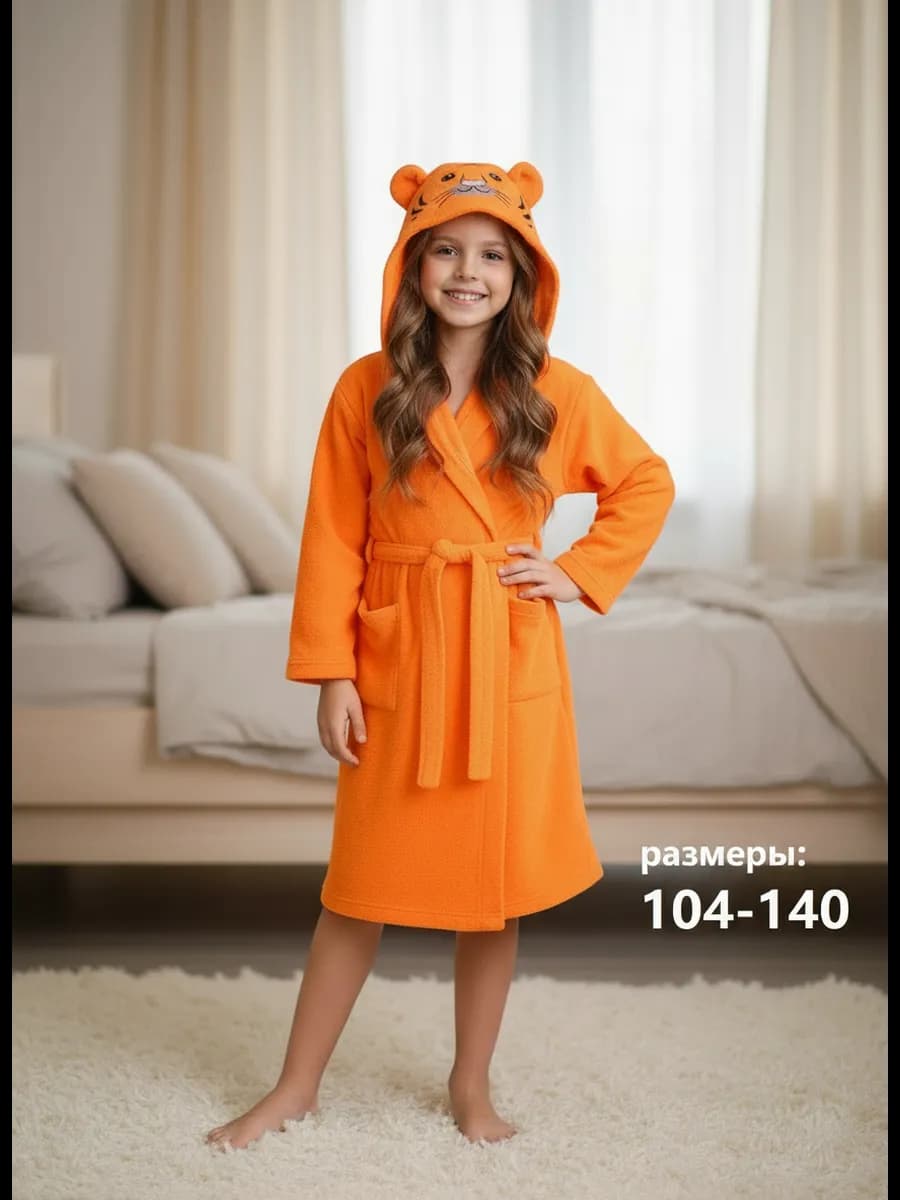 Халат махровый тигренок