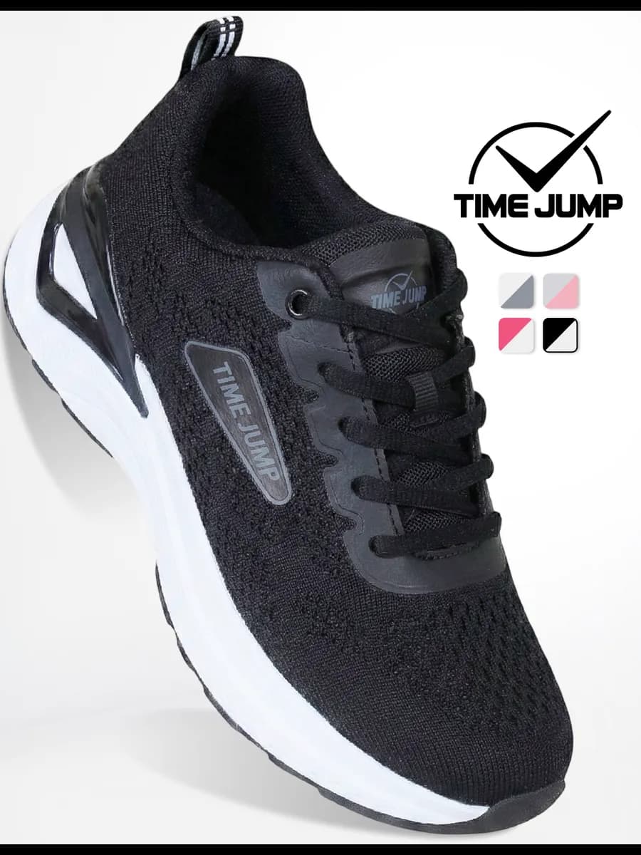 Кроссовки женские черные текстильные для фитнеса