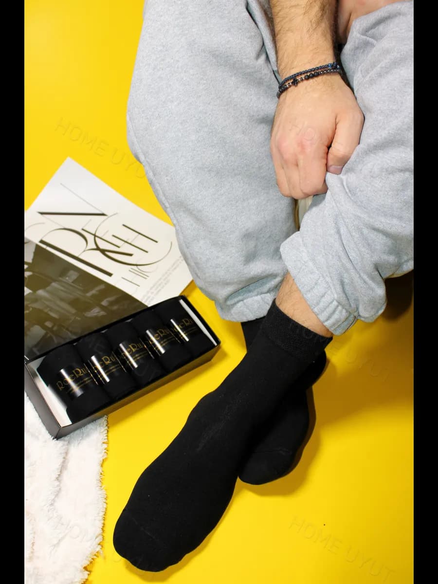 Набор носков мужских подарочный в коробке 6 пар