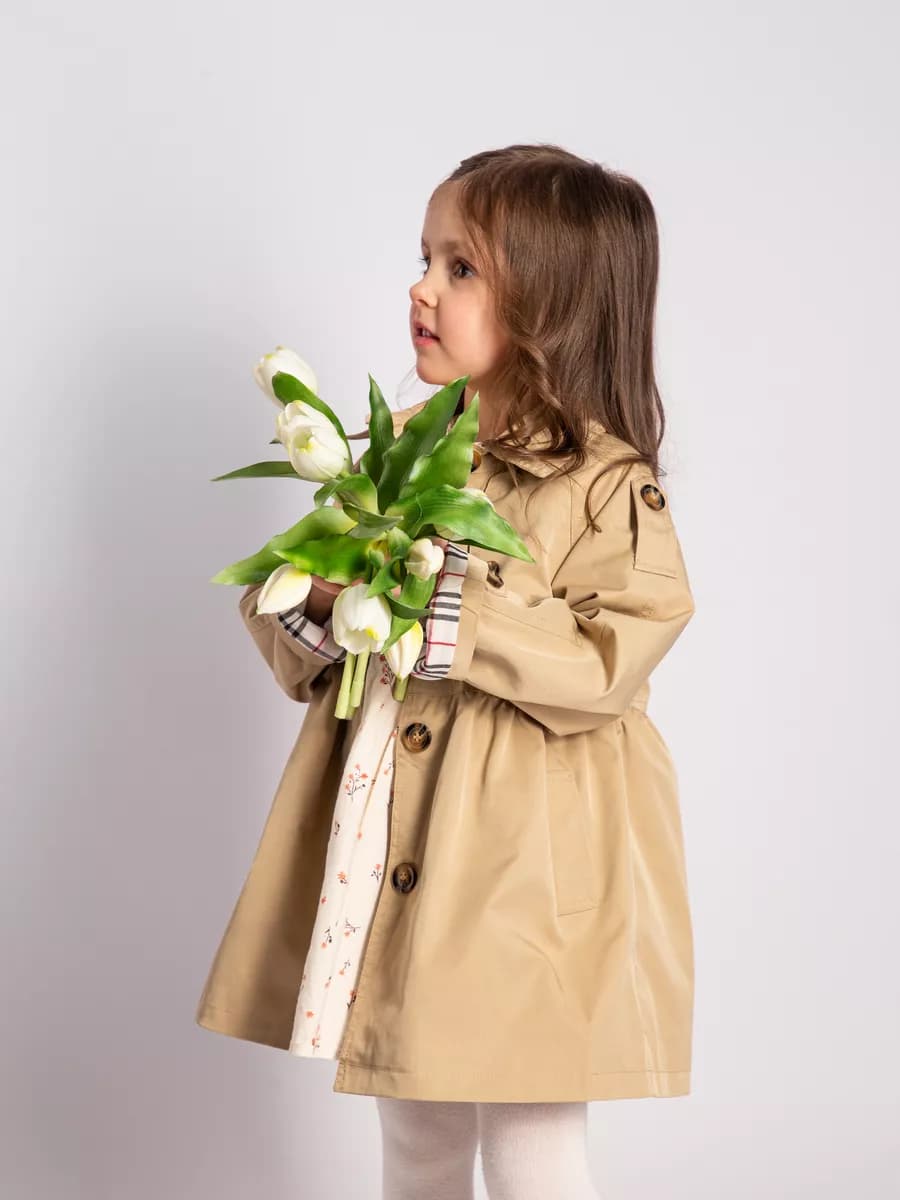 Плащ тренчкот детский осенний
