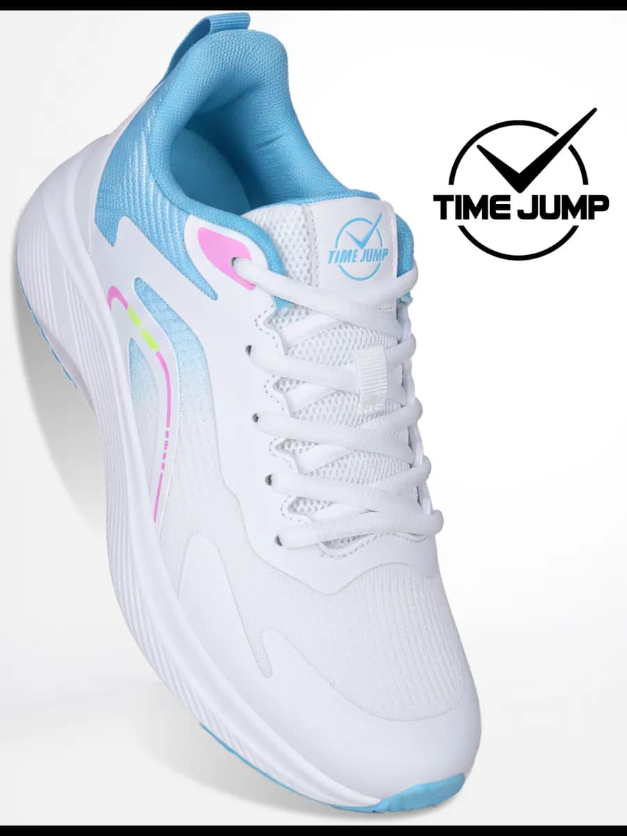 Кроссовки спортивные на толстой подошве дышащие белые