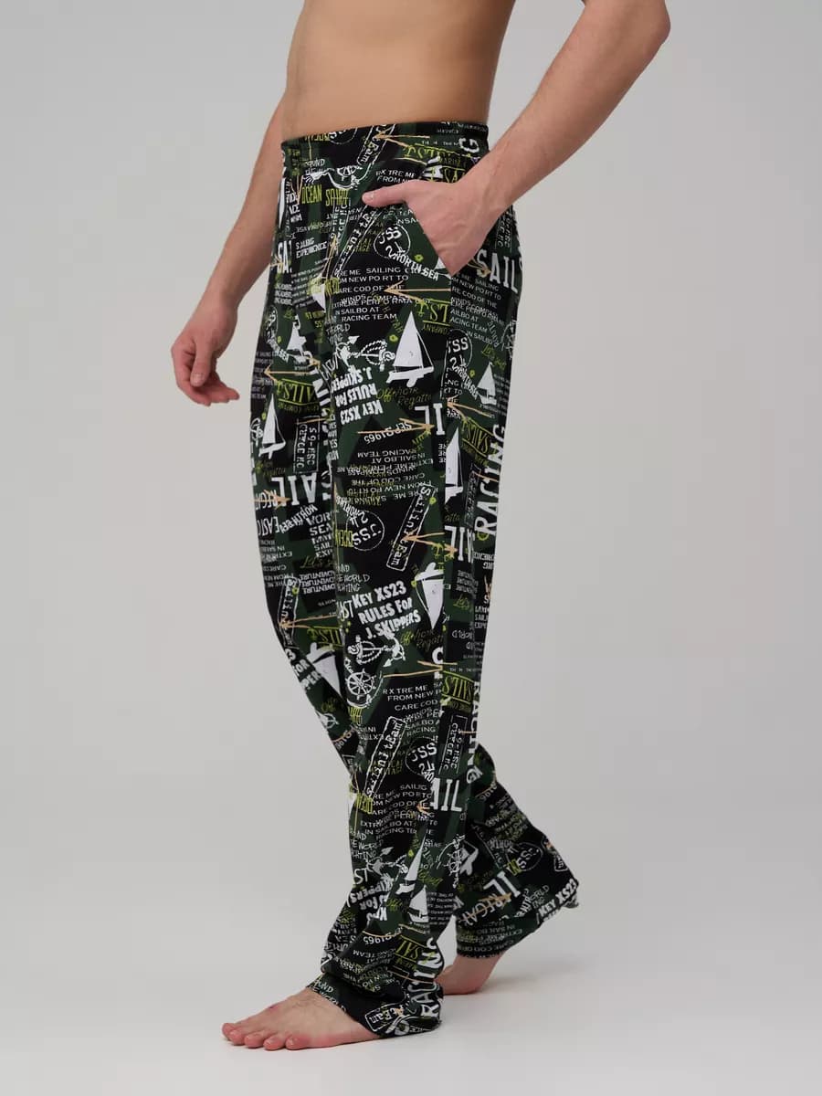 Брюки пижамные с карманами