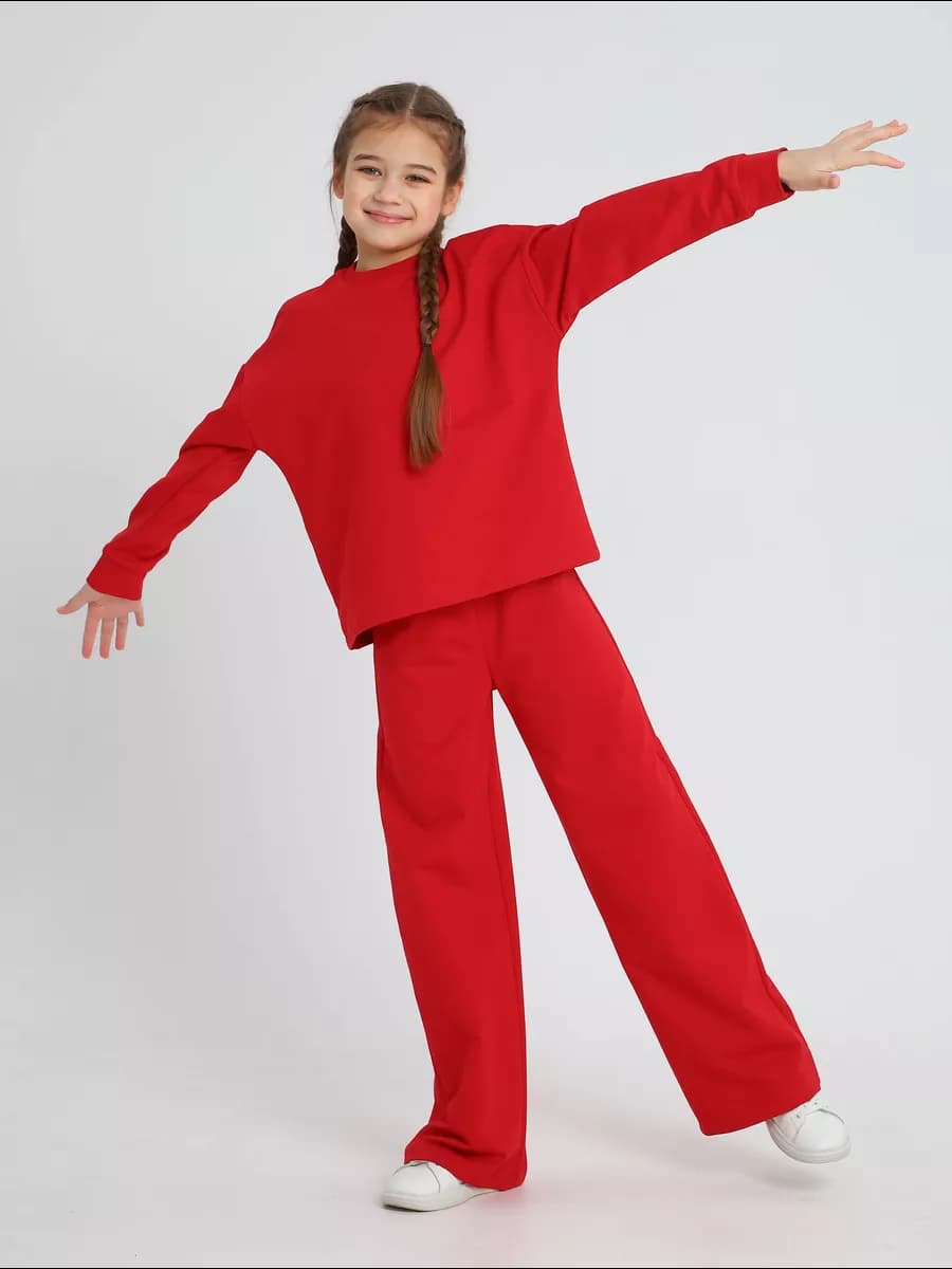 Спортивный костюм с брюками палаццо для подростка
