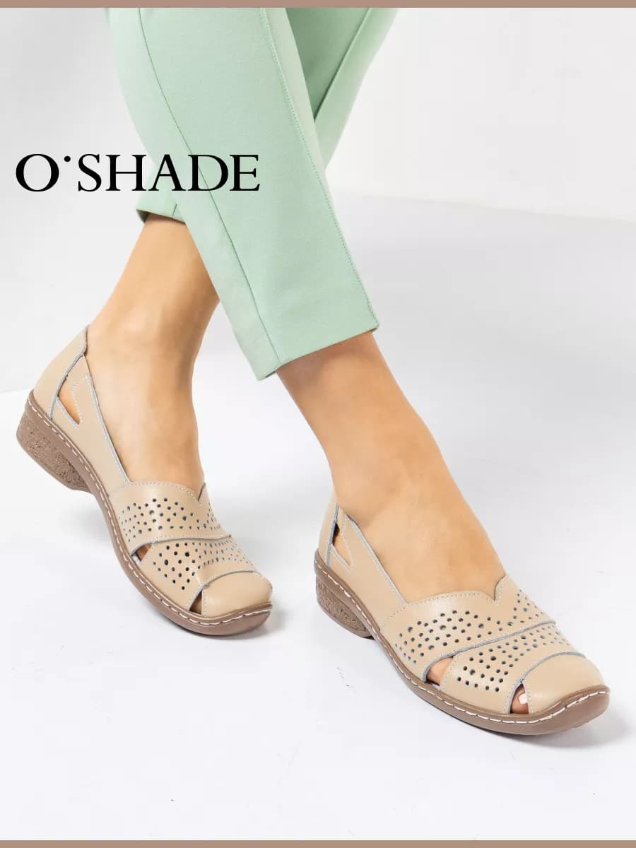 Туфли женские на низком каблуке