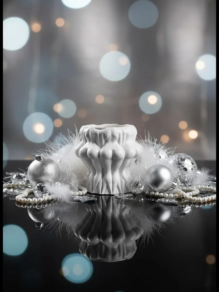 Кашпо гипс маленькое для кактуса, под ручки.Ваза бюст силуэт