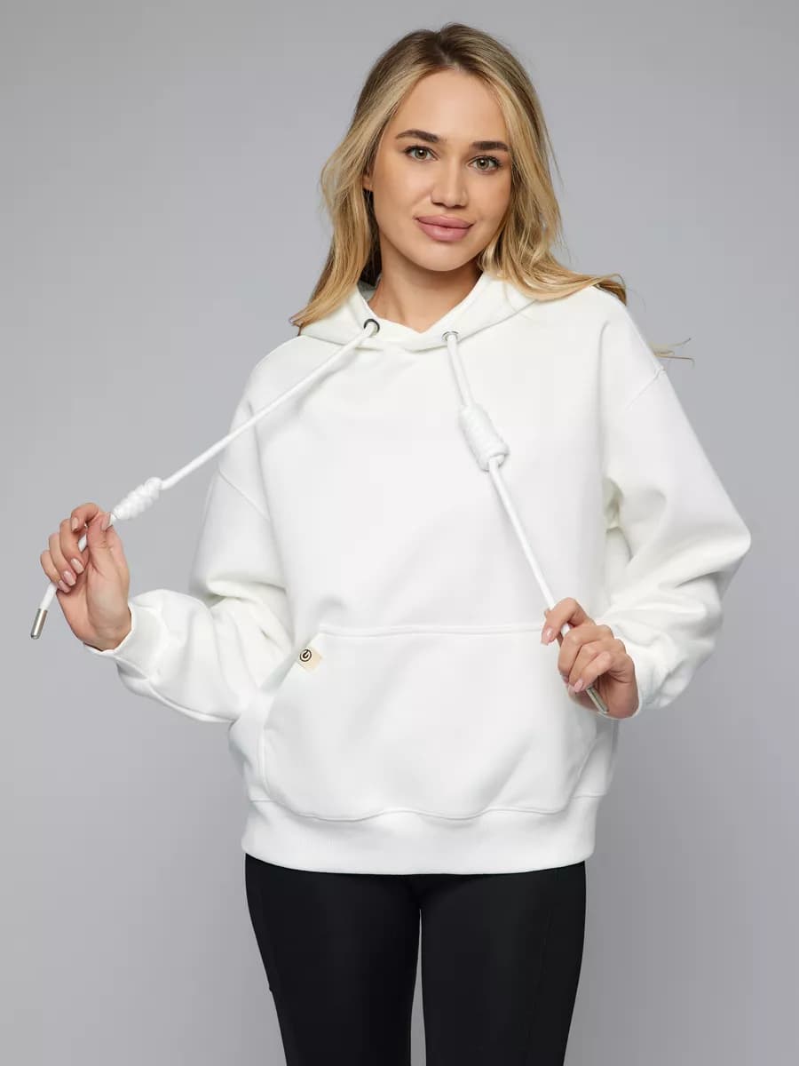 Худи оверсайз толстовка с капюшоном без начеса