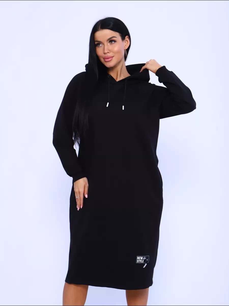 Платье осеннее с длинным рукавом футер