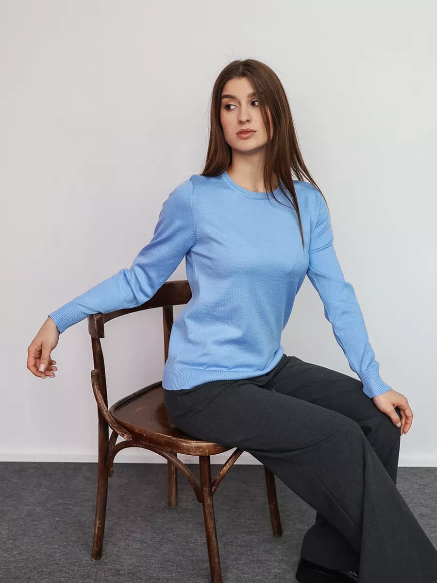 Джемпер свитшот с длинным рукавом тонкий хлопок