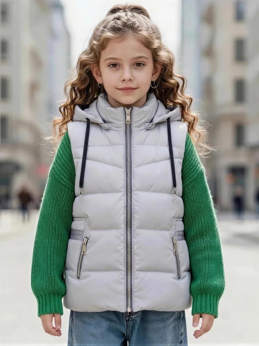 Жилетка детская утепленная безрукавка