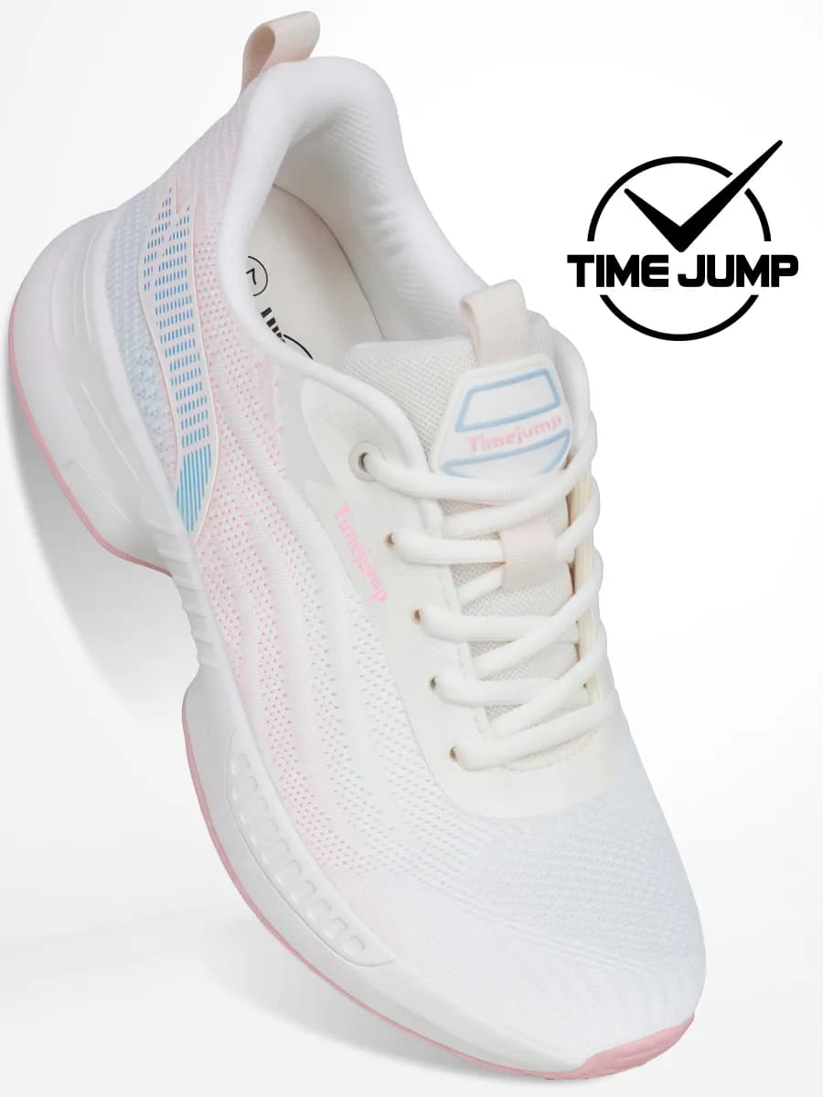 Кроссовки женские бежевые текстильные для фитнеса